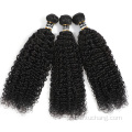 Raw Indian Brasil Human Human Human Weft Virgem Curly Virgin 100% Remy Extensão de cabelo de Young Girl Menina Cabelo Humano Capacento Vendor